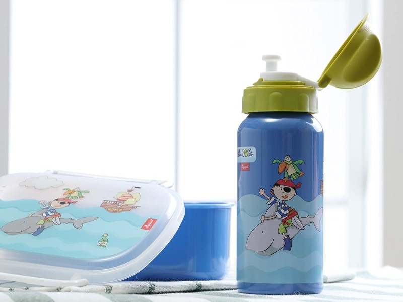 Bidon dziecięcy aluminiowy Pirat 400ml - sigikid