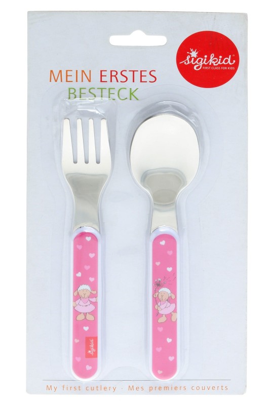 Sztućce dla dzieci widelec i łyżka owieczka Schnuggi - sigikid