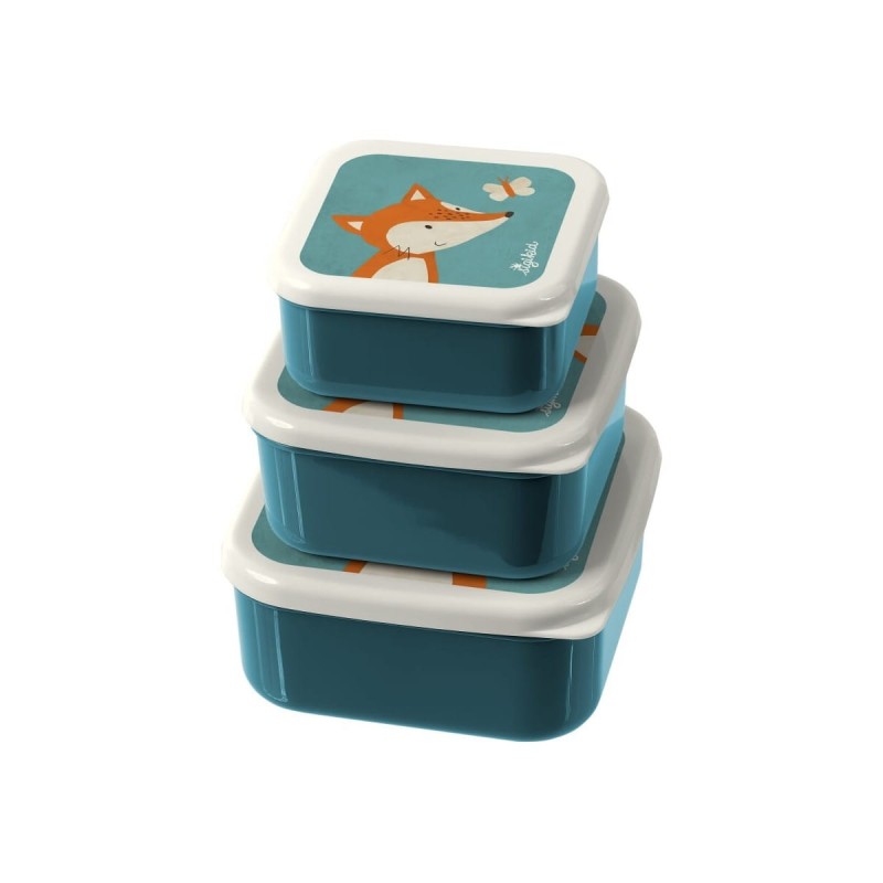 Pudełka 3 pojemniki na Przekąski lisek - sigikid