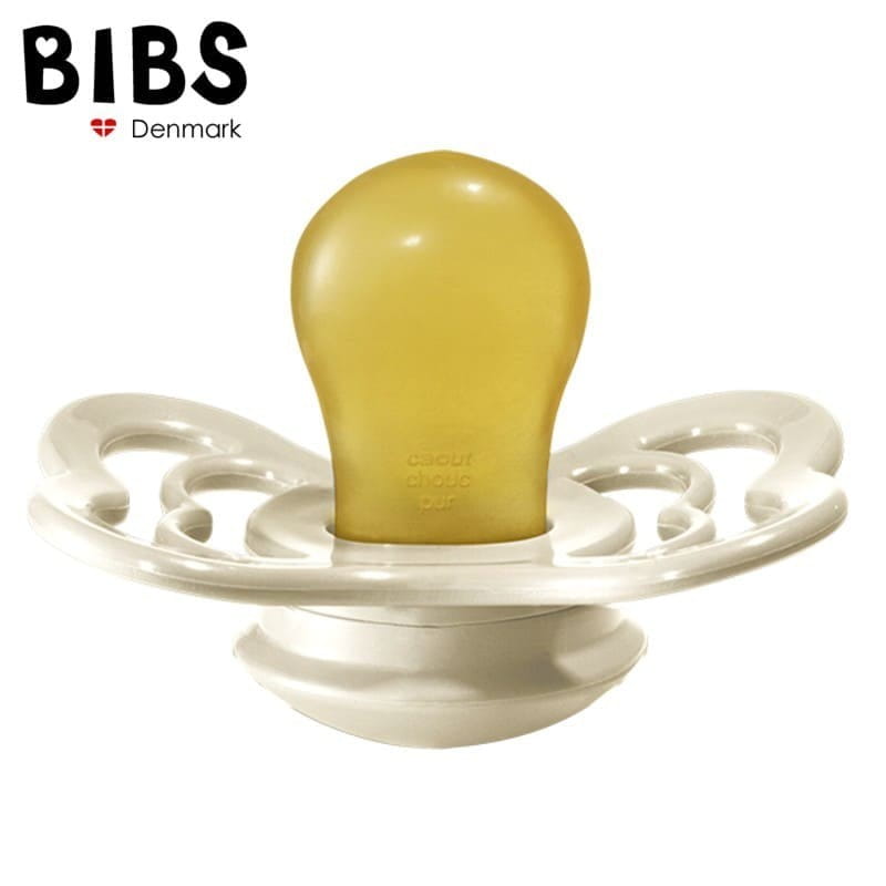 Smoczek Uspokajający z Naturalnego Kauczuku +0 mies. Ivory - BIBS Supreme