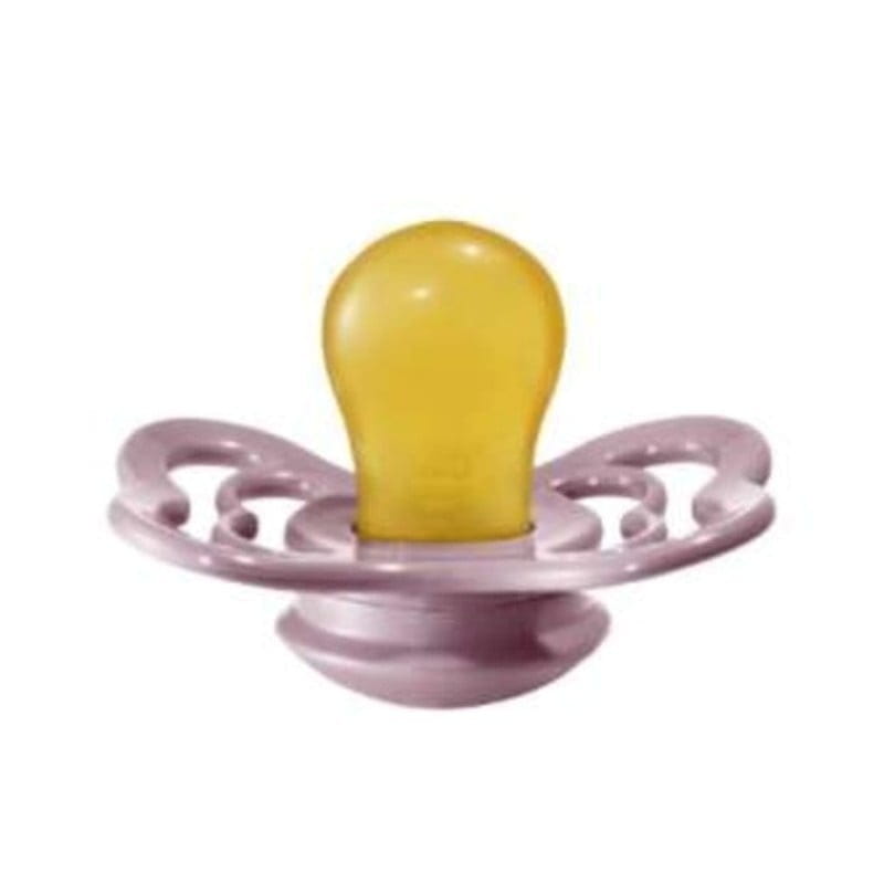 Smoczek Uspokajający z Naturalnego Kauczuku +0 mies. Heather - BIBS Supreme