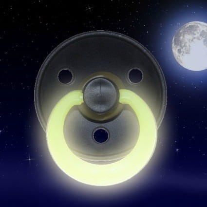 Smoczki z Naturalnego Kauczuku S 0-6 mies. Dark Oak & Vanilla Night 2-pack - BIBS