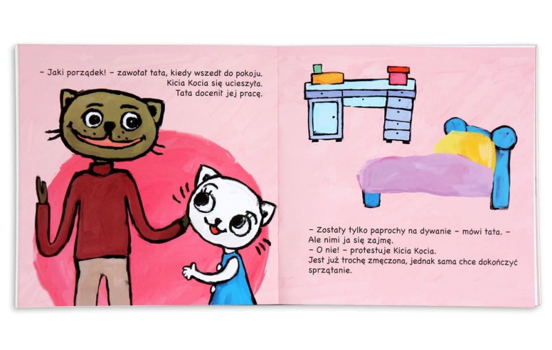 Kicia Kocia sprząta - Książeczka dla dzieci