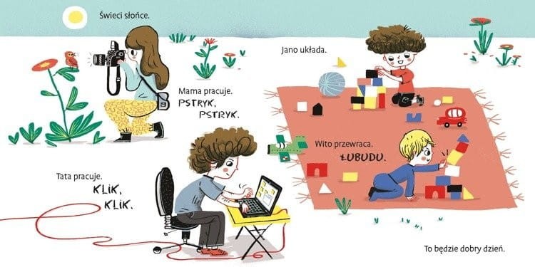 Jano i Wito w trawie - Wiola Wołoszyn