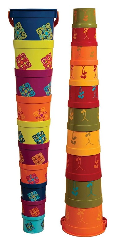 Kubeczki wieża 10 el. Bazillion Buckets - b.toys