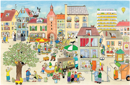 Wiosna na ulicy Czereśniowej - Rotraut Susanne Berner