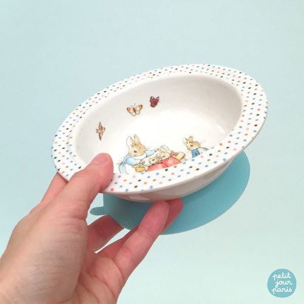Miseczka dla dzieci z przyssawką Królik Piotruś - Petit Jour Paris