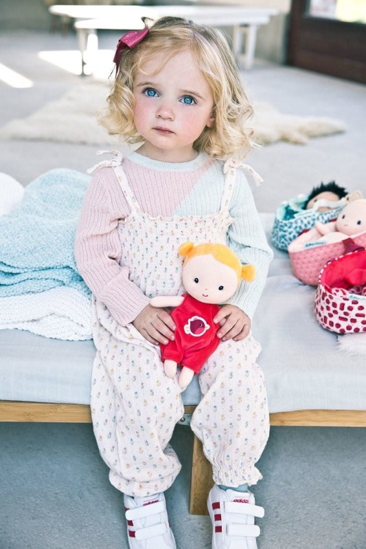 Lalka Dzidziuś w Gondoli z Akcesoriami Aghate - Lilliputiens