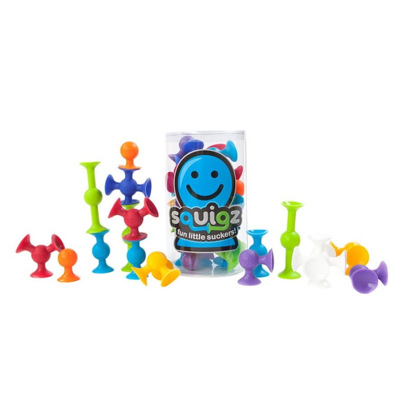 Klocki Silikonowe Przyssawki Squigz Zestaw Startowy - Fat Brain Toys