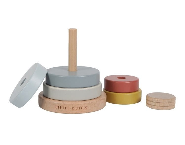 Piramida Drewniany Wieża Pure & Nature - Little Dutch