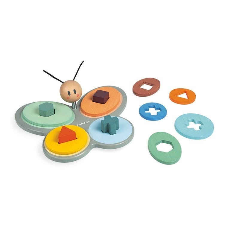Drewniany sorter kształtów Motyl Sweet Cocoon - Janod