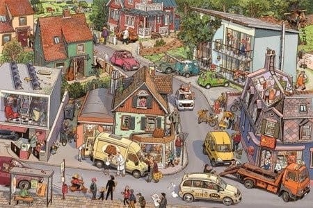 Nasze miasteczko - wielkoformatowa książka obrazkowa picturebook