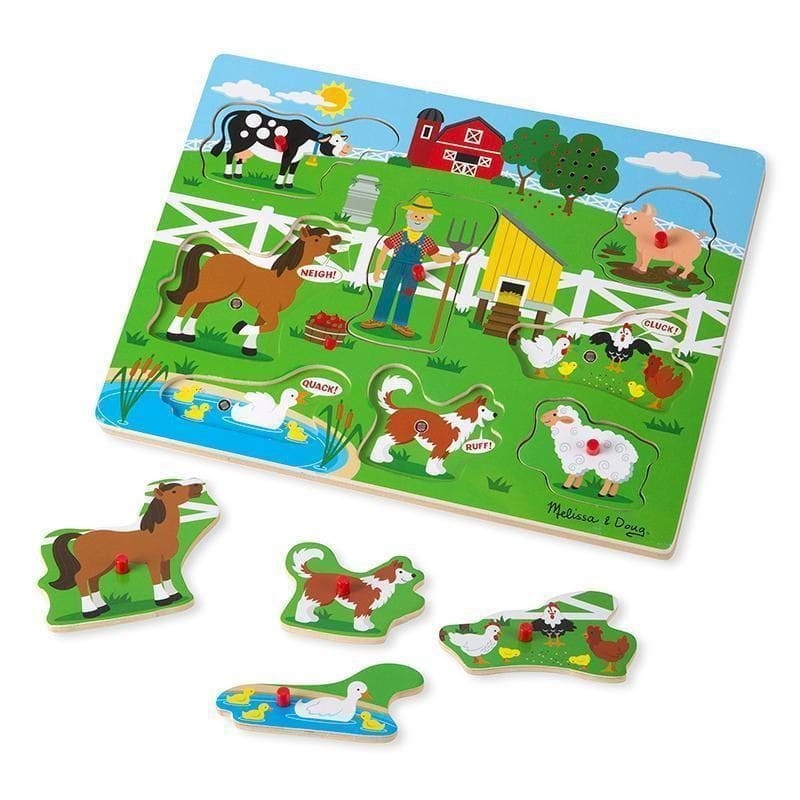 Puzzle Dźwiękowe Old McDonald's Farm - Melissa & Doug