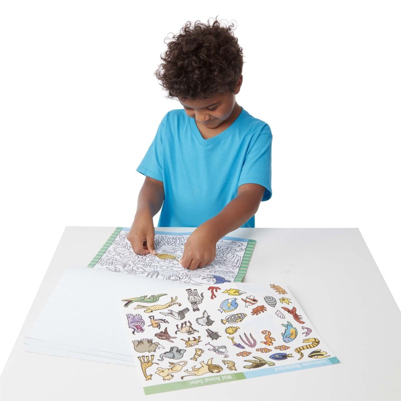 Kolorowanka z naklejkami Zwierzęta - Melissa & Doug