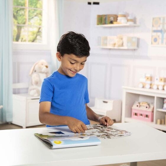 Naklejki puzzle Mosaic Sticker Pad Safari - Melissa and Doug