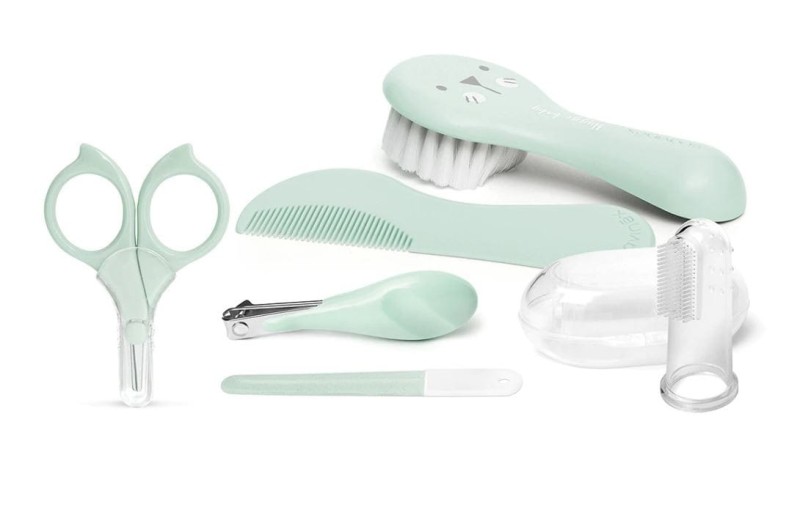 Zestaw do manicure dla niemowląt miętowy Hygge - Suavinex
