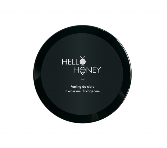 Peeling solny do ciała z woskiem i kolagenem 200 g Hello Honey - Lullalove