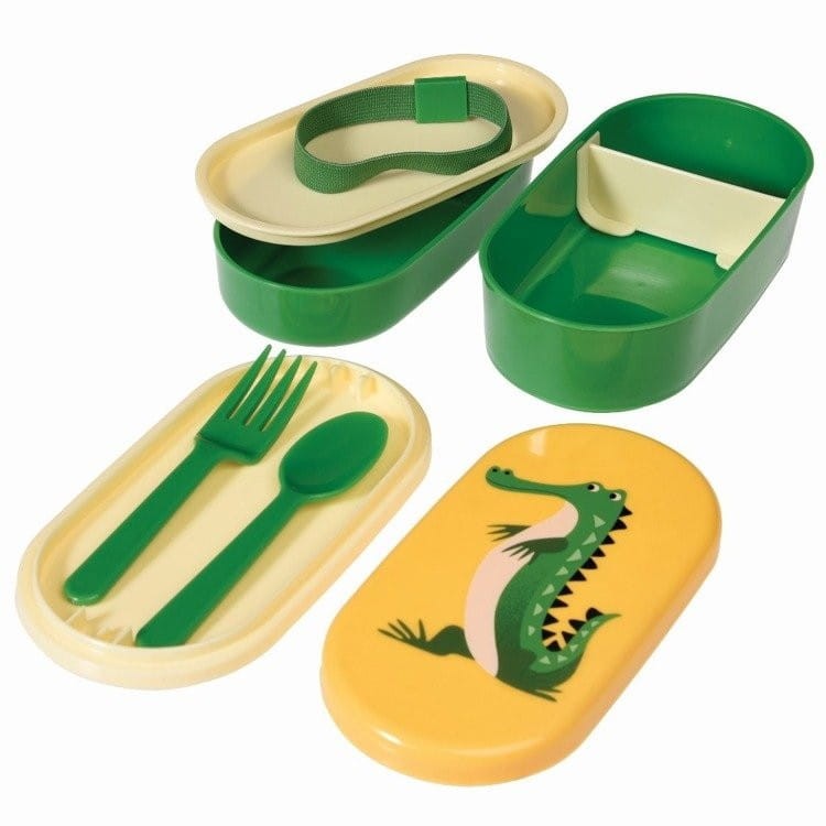Lunchbox ze Sztućcami Śniadaniówka Krokodyl - Rex London