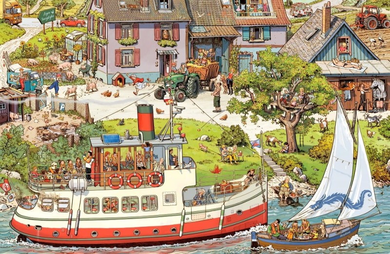 Statki, łodzie, motorówki - wielkoformatowa książka obrazkowa picturebook