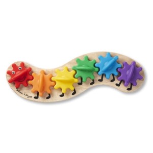 Układanka Kolorowa Gąsienica Koła Zębate dla Dzieci - Melissa & Doug