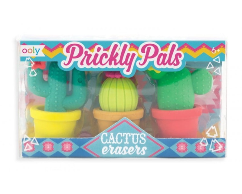 Pachnące gumki do mazania Kaktusy 3 szt. - Ooly