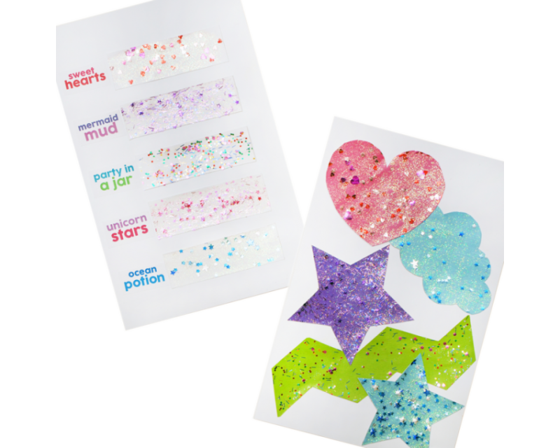 Brokatowy Klej z Pędzelkiem Unicorn Stars - Ooly