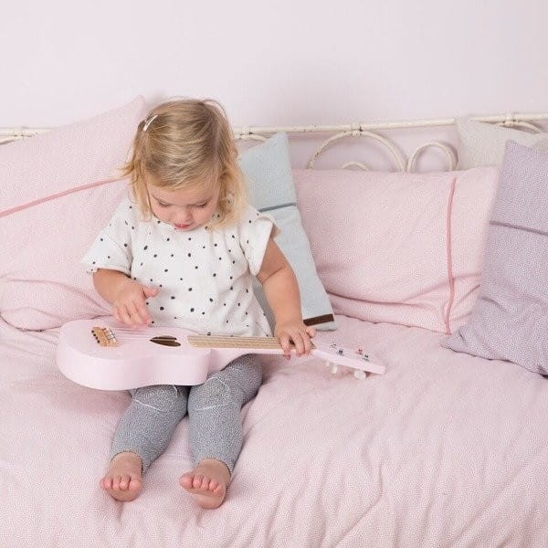 Gitara Dla Dzieci 4 struny różowa - Little Dutch