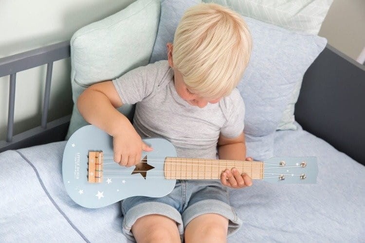 Gitara Dla Dzieci 4 struny błękitna - Little Dutch