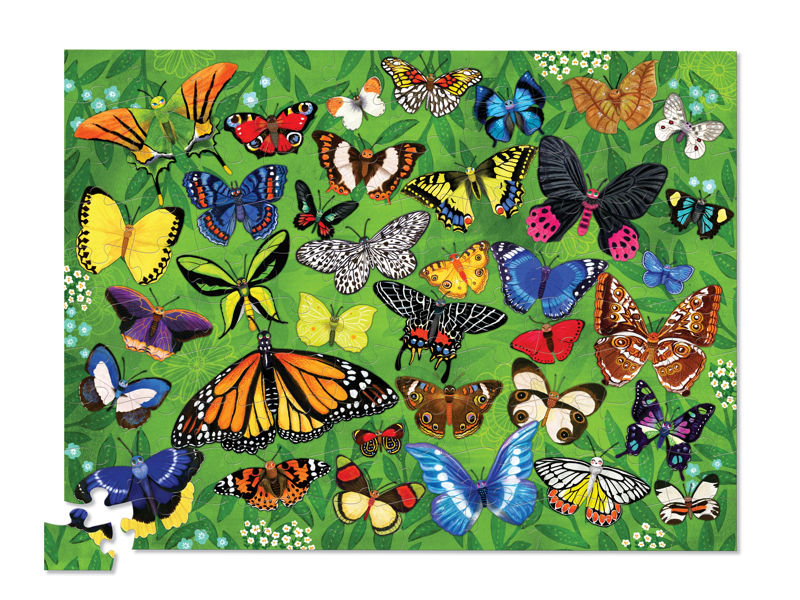 Puzzle 100 el. w Tubie Motyle - Crocodile Creek