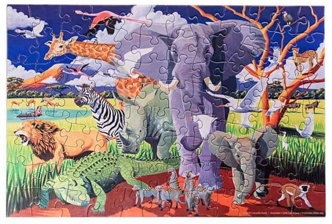 Puzzle 100 el. w Tubie Safari - Crocodile Creek