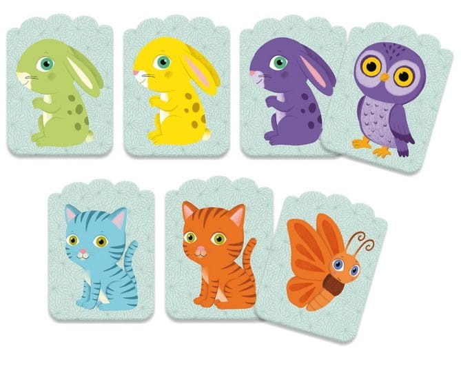 Gra karciana dla maluchów Little Match - Djeco