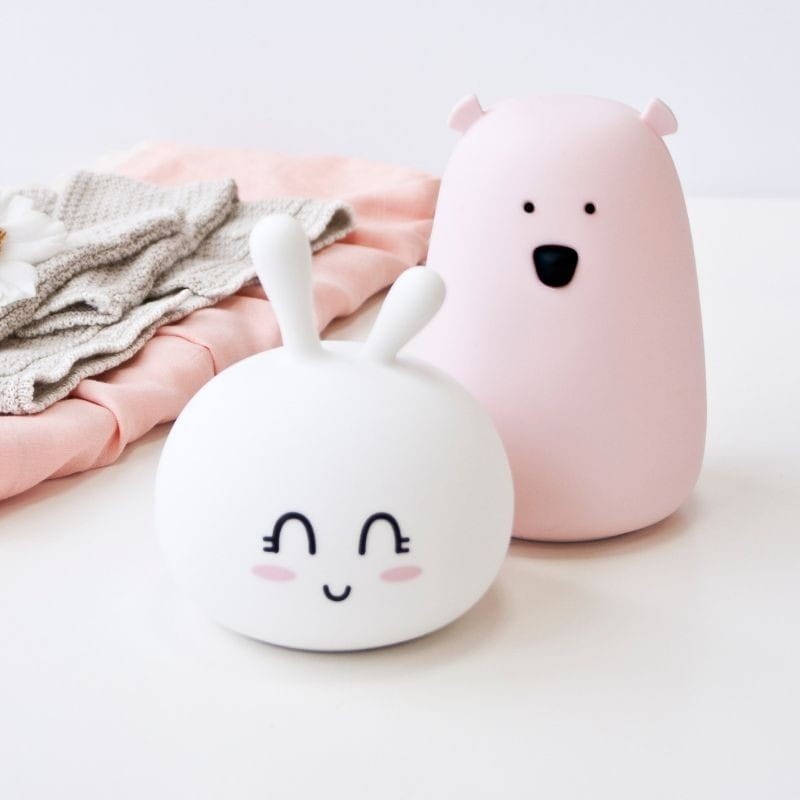 Miękka Silikonowa Lampka LED Królik Słodziak - Rabbit & Friends