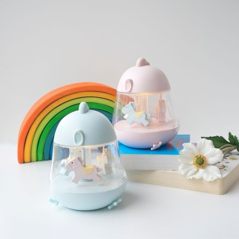 Lampka z pozytywką Kurczaczek różowa - Rabbit & Friends