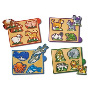 Drewniane Mini Puzzle Zwierzęta Melissa & Doug