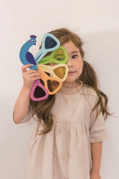 Paw z kolorowymi szybkami - Tender Leaf Toys