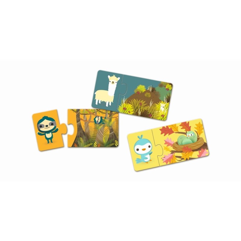 Puzzle dwuelementowe Zabawa w Chowanego- Djeco