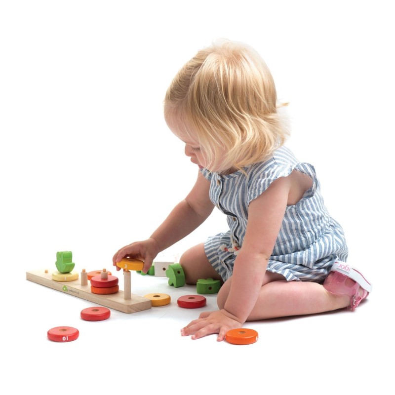 Sorter kolorów i kształtów Królik liczenie marchewek- Tender Leaf Toys