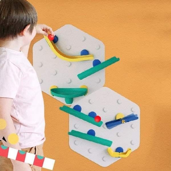 Kulodrom naklejany, zestaw  Marble Run TORNADO - ORIBEL