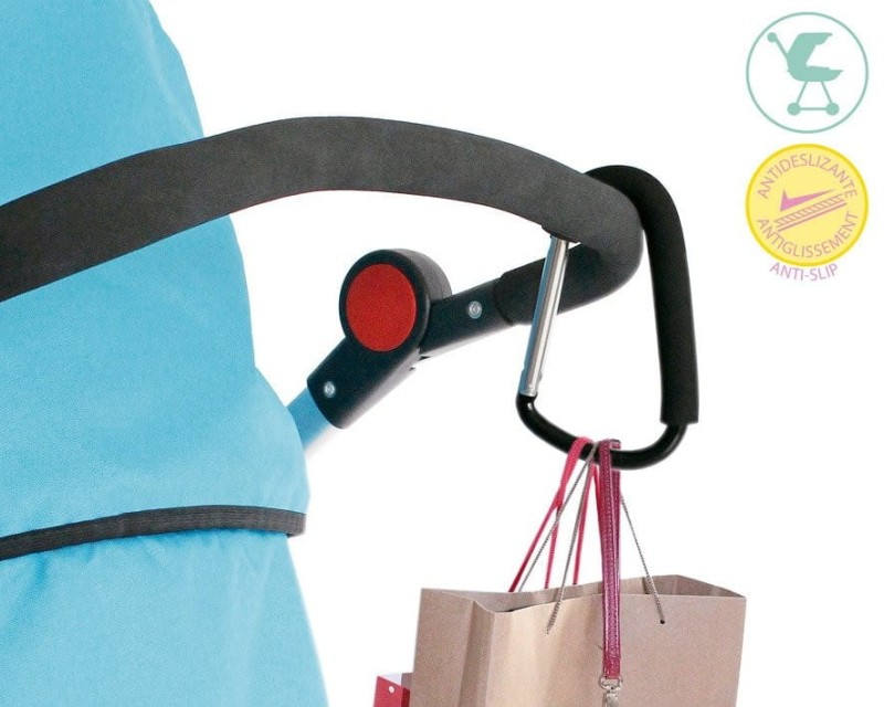 Zaczep karabińczyk do wózka - Kiokids