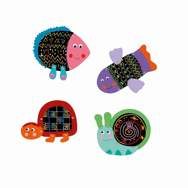 Zdrapki śmieszne zwierzęta - Djeco