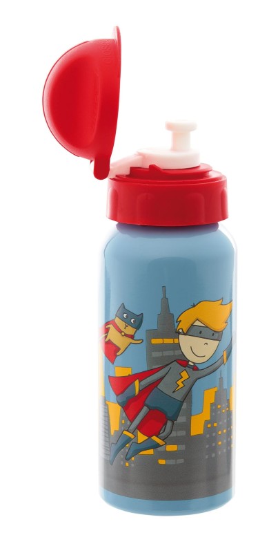 Bidon dziecięcy aluminiowy Superhero 400ml - sigikid