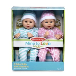 Lalki Bobasy Bliźniaki Chłopiec i Dziewczynka Luke i Lucy - Melissa & Doug