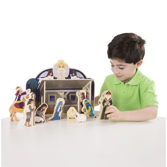 Szopka Bożonarodzeniowa z figurkami - Melissa & Doug