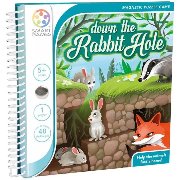 Gra Planszowa Down The Rabbit Hole 5+ Magnetyczna - SmartGames