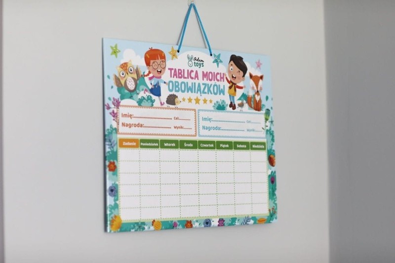 Magnetyczna tablica zadań i obowiązków dziecka - Adam Toys