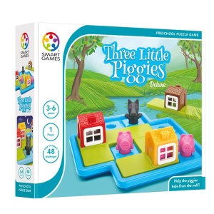 Gra Planszowa 3+ Trzy Świnki Three Little Piggies - SmartGames