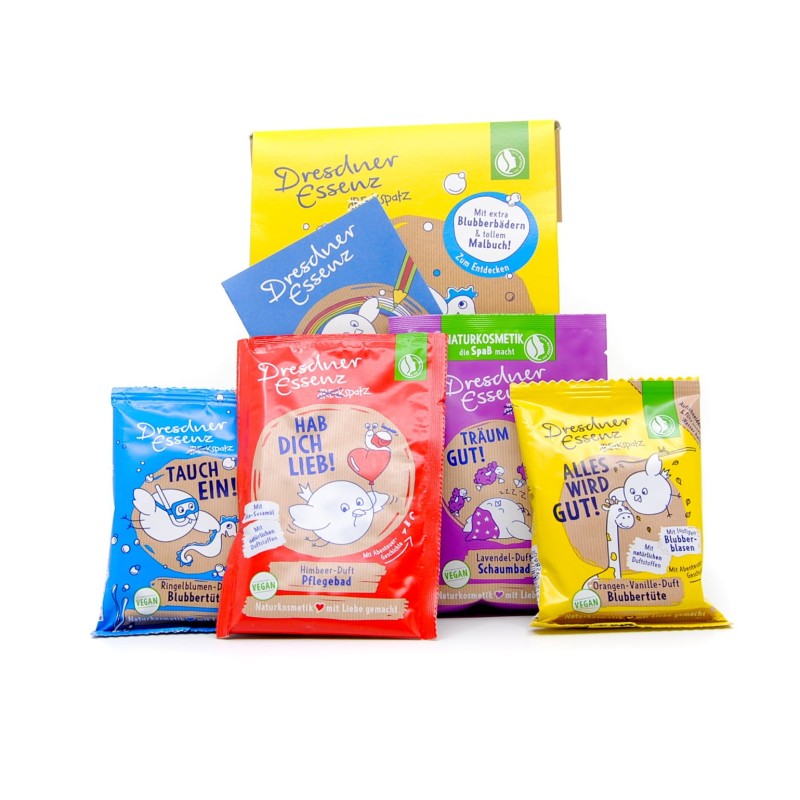 Zestaw naturalnych kosmetyków do kąpieli dla dzieci - Dresdner Essenz