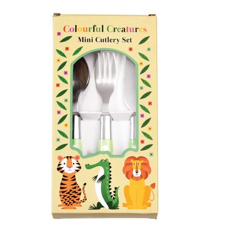 Sztućce dla dziecka widelec, nóż i łyżka - Rex London