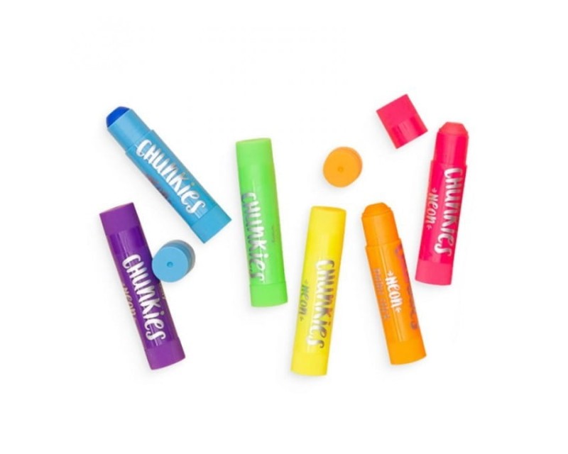 Neonowe Farby w Kredce 6 szt Chunkies Paint Sticks - Ooly