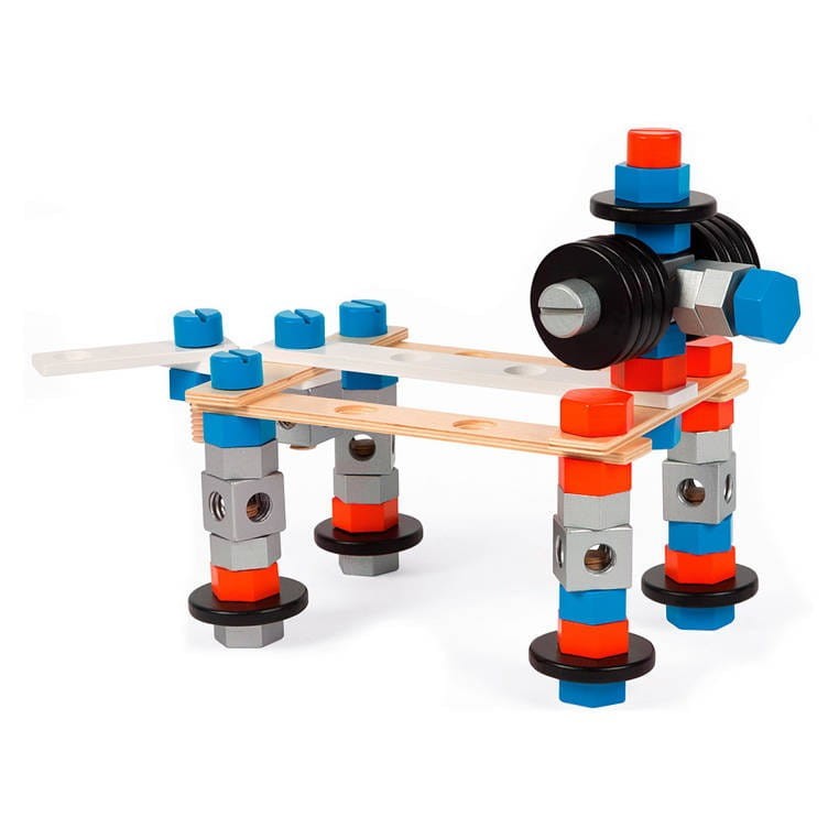 Zestaw konstruktora 100 elementów Brico ‘Kids - Janod